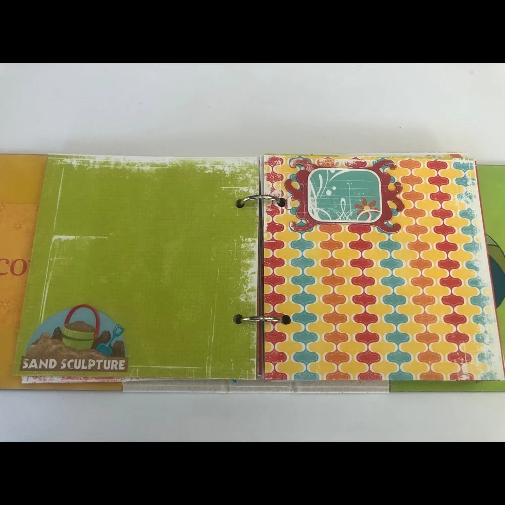Handmade chipboard photo album
